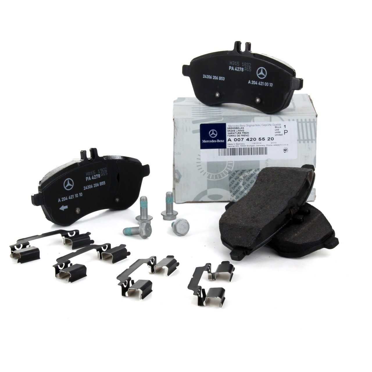 Mercedes W204 Kasa C250 CGI Ön Fren Balata Takımı Orijinal