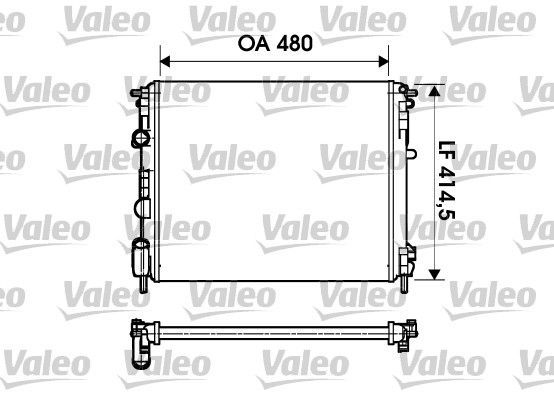 VALEO 732621 | Radyatör 01-Clio II-Symbol 1.5 DCI-1.4-1.6 16V + Ac