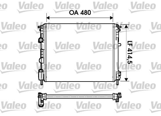 VALEO 732621 | Radyatör 01-Clio II-Symbol 1.5 DCI-1.4-1.6 16V + Ac
