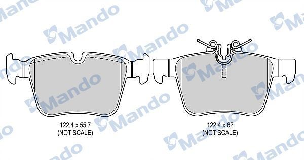 MANDO MBF015687 | Fren Balata Arka 14-C-Seri (C180-C220-C250-C300)