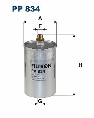 FILTRON PP834 | Yakıt Filtresi W201 89-93 W123 76-81 C123 77-85 W124 85-92 C124 87-93 W126 85-91