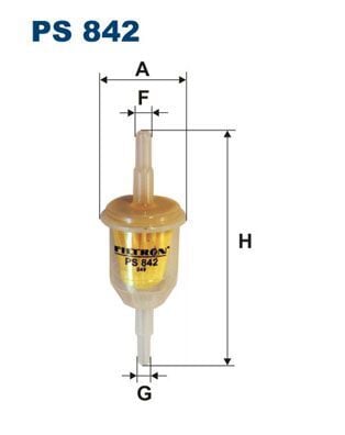 FILTRON PS842 | Benzin Filtresi Karburatorlu Araclar Seffaf