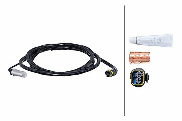HELLA 6PU230048-431 | ABS Sensörü Arka Sağ Disk Tip (Spıral Korumalı) Man Tgl I 12.180 Tgm I 15.280 3000 mm-2 Pin | 1 Adet