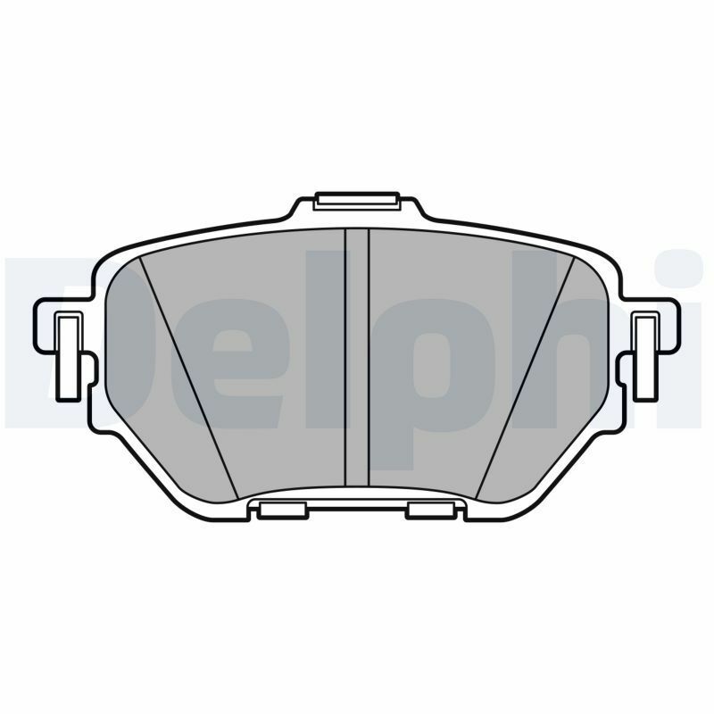 DELPHI LP3636 | Fren Balata Arka 19-21 Corolla 1Zr-Fae, 1Zr-Fe