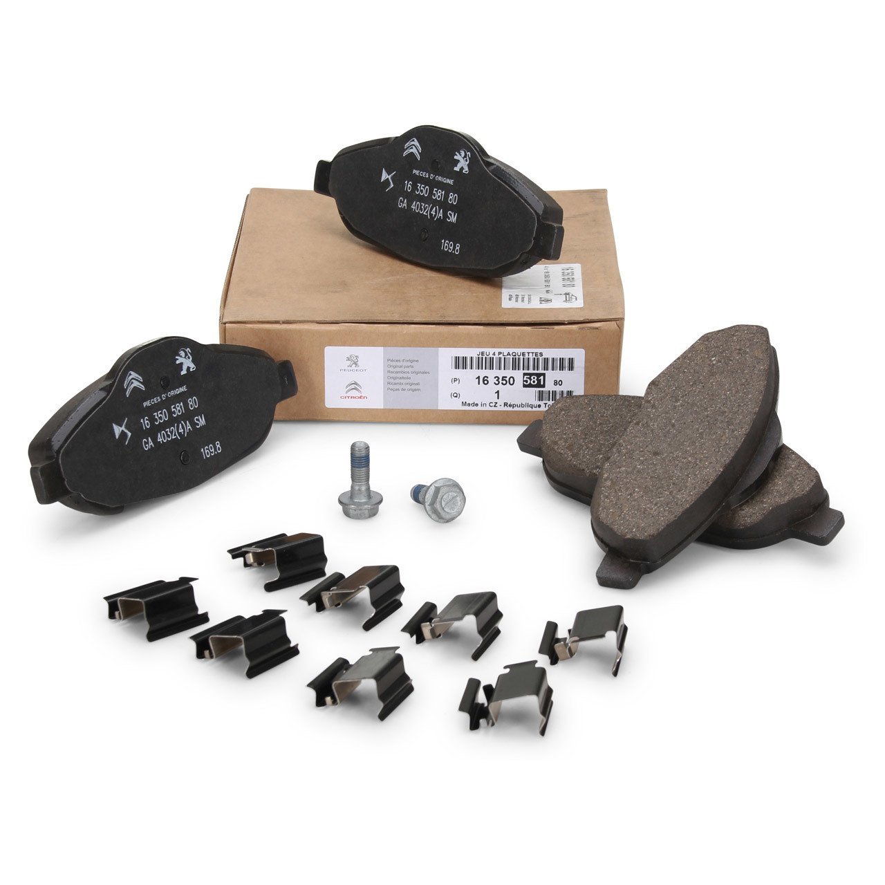 PSA 1647862780 | Citroen C3 2016 Model Üzeri Ön Fren Balata Takımı Orijinal