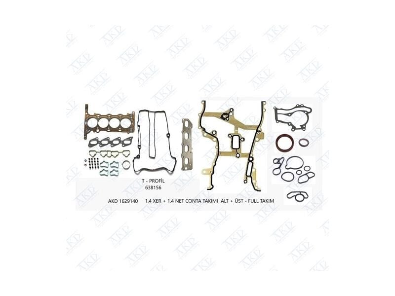 AKD 1629140 | Takım Contası Üst + Alt 1.4 Net Xer Astra J Meriva B Cruze Insignia 638156
