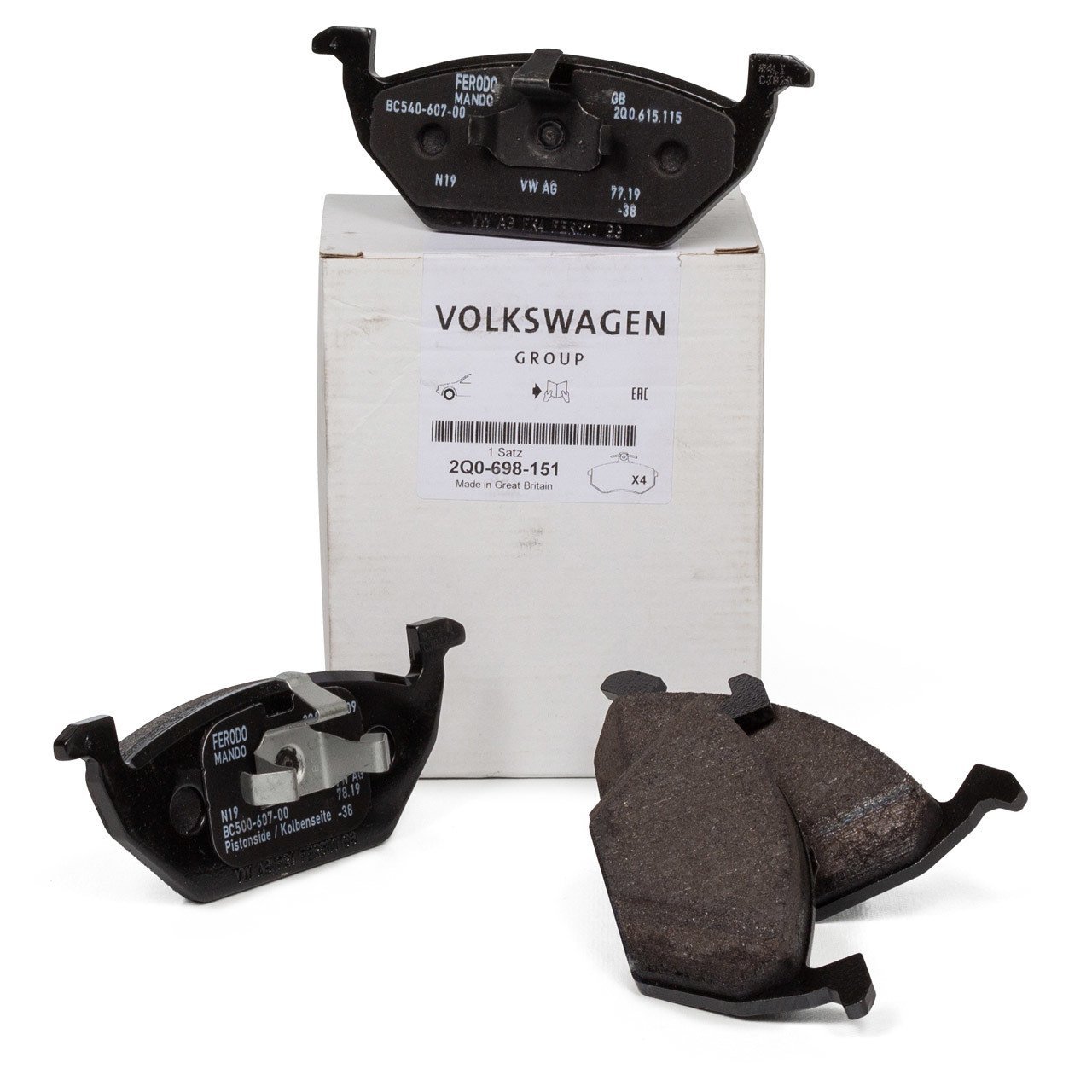 VAG / ORJINAL 6R0698151A | Skoda Fabia 2007-2015 Model Arası Ön Fren Balata Takımı Orijinal