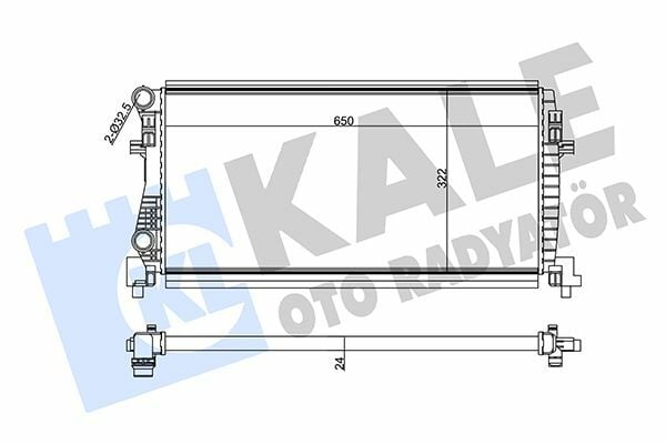 KALE 355555 | Radyatör 14-Golf.VII-A3 1.2Tsi *Cjza*