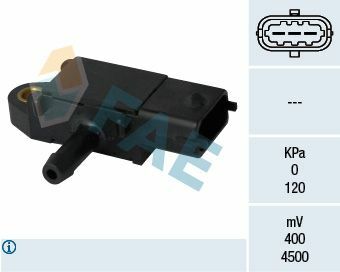 FAE 16108 | Eksoz Basınç Sensörü Astra.J-Corsa.D-Insignia 1.3D-2.0D *A13dte-A20dth*