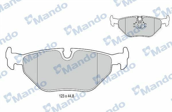 MANDO MBF015120 | Fren Balata Arka 98-04 BMW 5S-E39