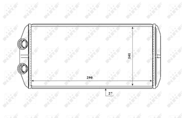 NRF 54210 | Kalorifer Radyatörü Partner Tepe Berlingo III 08 > 1.6 HDI 1.6 16V