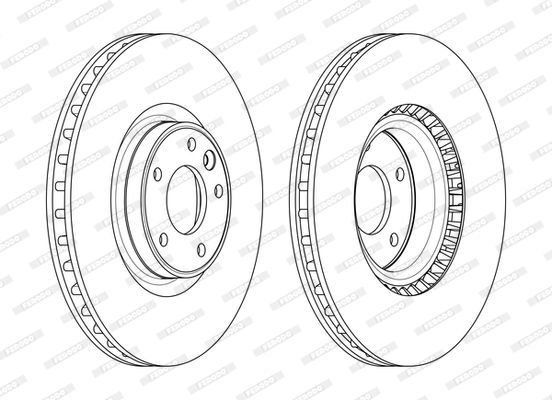 FERODO DDF2601C-1 | Disk On (Ad) 10-Range Rover | 1 Adet