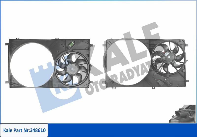 KALE 348610 |Ford Transit 2018 Model Sonrası 2.0 Ecoblue  Fan Motoru Davlumbazlı Klimalı