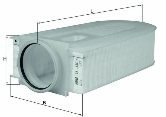MAHLE LX1686-1 | Hava Filtresi 09-C-Seri (C180-C200) E-Seri (E200-E220)
