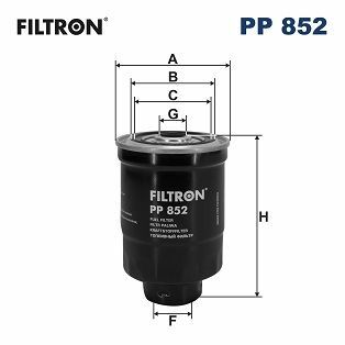 FILTRON PP852 | Yakıt Filtresi H100 Starex L200 L300 Bongo K2500 Pregıo 2.5 94 >