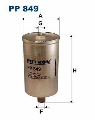 FILTRON PP849 | Yakıt Filtresi (Benzin) Golf II Jetta II Toledo I A80 A90 A100 A6 Scirocco 1.6 / 1.8 / 2.0 / 2,2 / 2