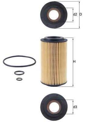 MAHLE OX153D3 | Yağ Filtresi Clc-Serisi (Cl203) 08-11Clc 200 CDI (203.707) Clc 220 CDI (203.708) CLK (C209) 02-09Clk 270 CDI (209.316) CLK 220 CDI (209.308) CLK 220 CDI (209.308) C-Serisi (W202) 93-00C 220 CDI (202.133) C 200 CDI (202.134) C-Serisi (W203)