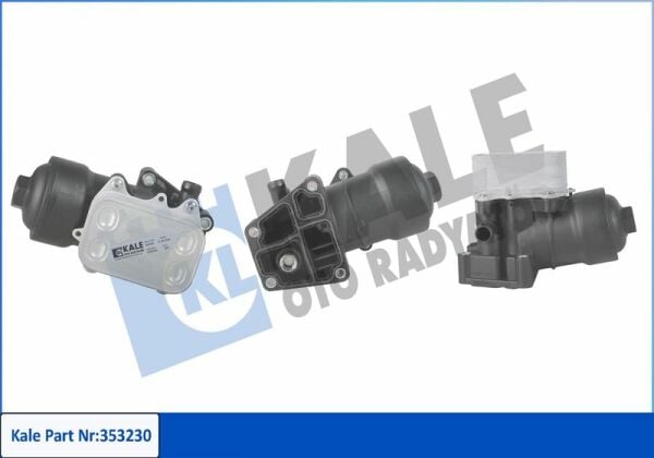 KALE 353230 | Yağ Filtre Braketı + Soğutucu (VW Amarok / Caddy / Crafter / Golf / Passat / Polo / Transporter / Audi Q3)