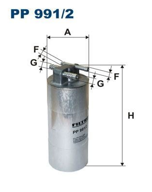 FILTRON PP991-2 | Yakıt Filtresi Audi A6 2,7 TDI 3,0 TDI 05-11