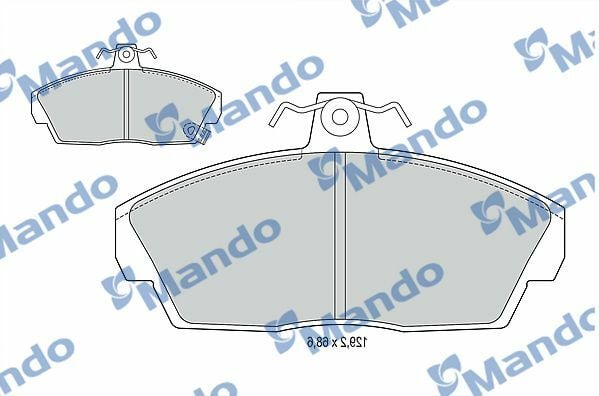 MANDO MBF015019 | Fren Balata Ön 98-07 Freelander