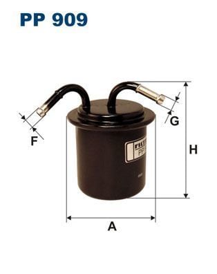 FILTRON PP909 | Benzin Filtresi Forester Impreza Legacy 97-02
