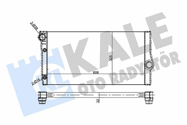 KALE 355685 | Radyatör 10-5-Seri (F07-F10) 7-Seri (F01-F02-F03-F04)
