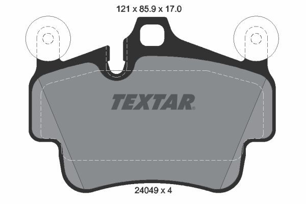 TEXTAR 2404901 | Fren Balatası VW Porsche 911 Carrera Ön