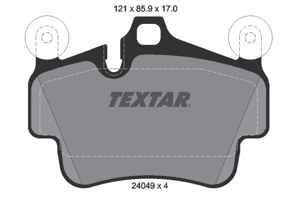 TEXTAR 2404901 | Fren Balatası VW Porsche 911 Carrera Ön
