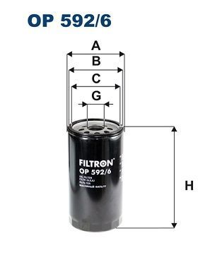 FILTRON OP592-6 | Yağ Filtresi Iveco Eurotrakker Mp190-Mp720 Arası Stralıs 260S 43-440S 48 Eurostar 190-260-440