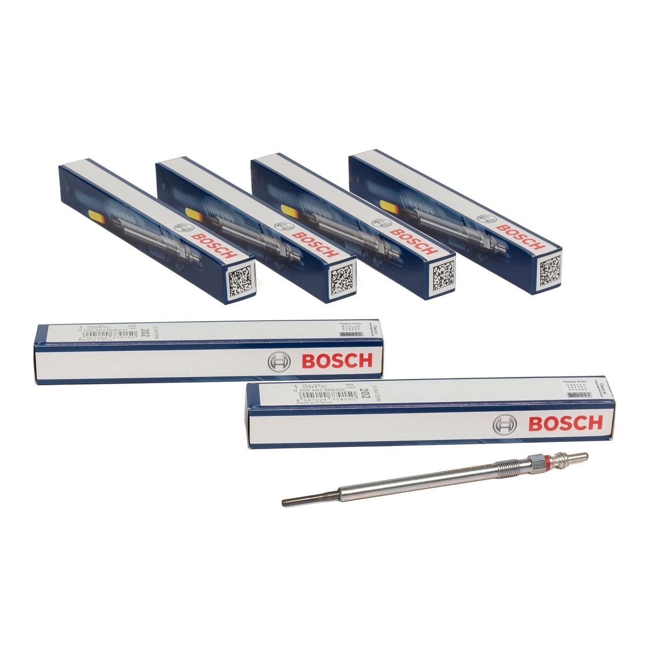 BOSCH 0250403008 | Mercedes W164 Kasa ML 280 Cdi Kızdırma Bujisi Takım 6 Adet