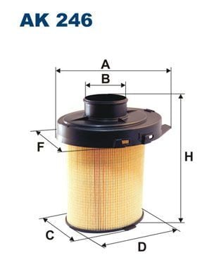 FILTRON AK246 | Hava Filtresi (Citroen Saxo Eskı Model / Peugeot 106-205-309)