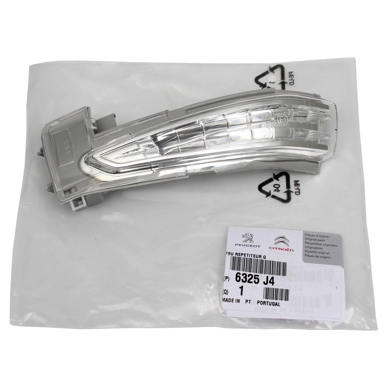 PSA 6325.J4 | Citroen C4 Picasso Sol Ayna Sinyali (Sürücü Tarafı) Orijinal