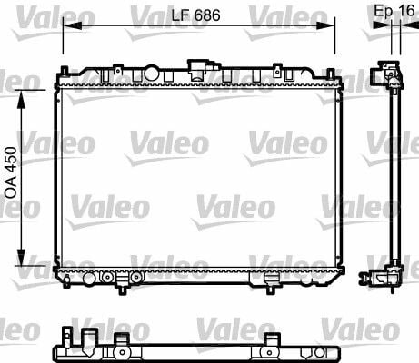VALEO 735064 | Radyatör 02-X-Traıl + Os