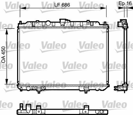 VALEO 735064 | Radyatör 02-X-Traıl + Os