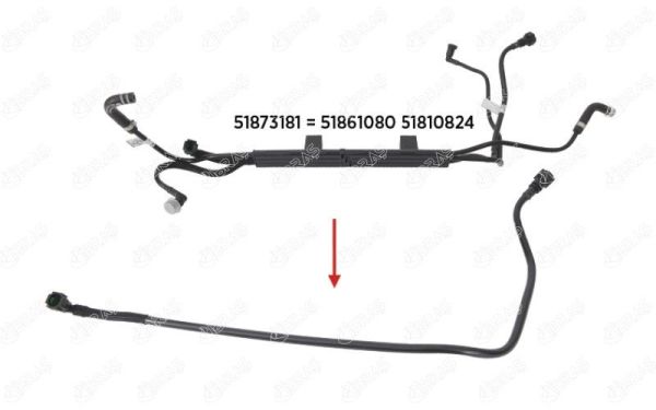 IBRAS 14617 | Yakıt Borusu Braket Hariç New Doblo 1.3 Multijet