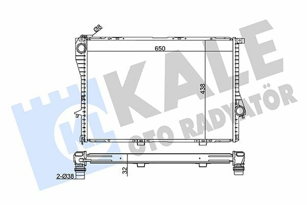 KALE 348600 | Radyatör 99-5-Seri (E39) 7-Seri (E38)