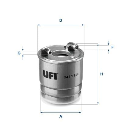 UFI 24.111.00 | Yakıt Filtresi (Mercedes Om642-Om651 / W204-W212)