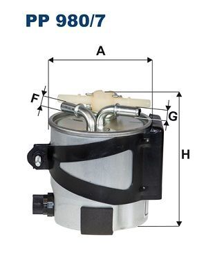 FILTRON PP980-7 | Mazot Filtresi 06-Megane.II 1.5 DCI