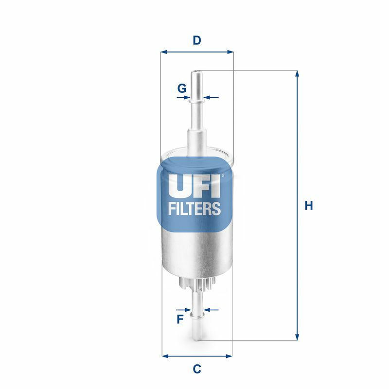 UFI 31.844.00 | Benzin Filtresi (Ford Fiesta 1.4 / 1.6 Bnz 02 / Fiesta V-Fusion / Mazda 2 Serisi)
