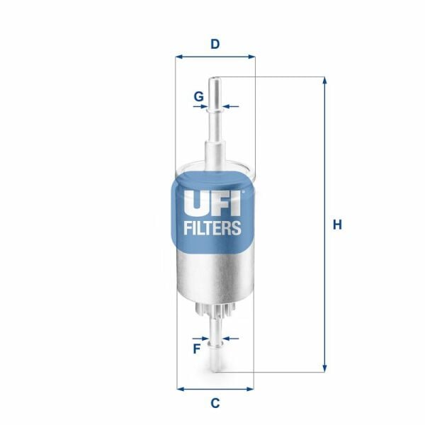 UFI 31.844.00 | Benzin Filtresi (Ford Fiesta 1.4 / 1.6 Bnz 02 / Fiesta V-Fusion / Mazda 2 Serisi)
