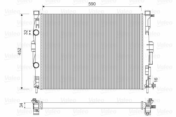 VALEO 732946 | Radyatör 03-Megane.II 1.5 DCI