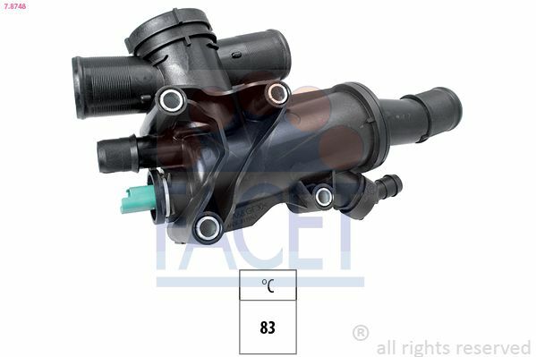 FACET 7.8748 | Termostat Gövdesi Komple P307 P407 P508 P308 P607 C4 C5 II Jumpy III Expert III C5 III Dw10bted4 () Mondeo Smax Galaxy 2.0 TDCI 07