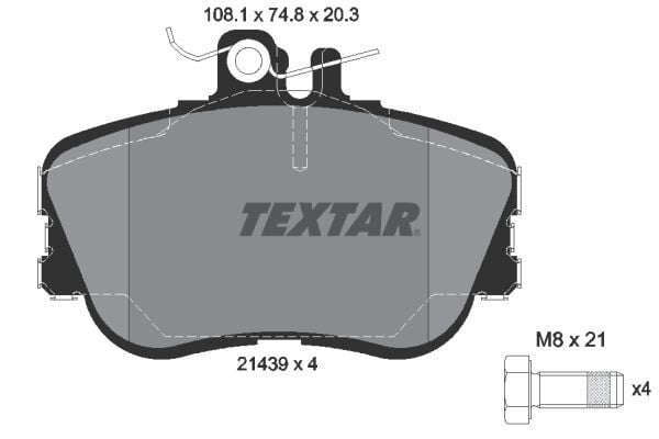 TEXTAR 2143905 | Fren Balatası Ön