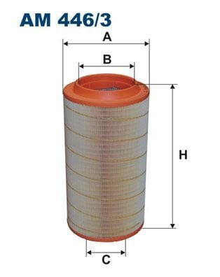 FILTRON AM446-3 | Hava Filtresi Dıs Man Tga 18410 18430 18460 18480 41360 Tgx 18440 Tgs 33360 33400 33480 41400 D2866