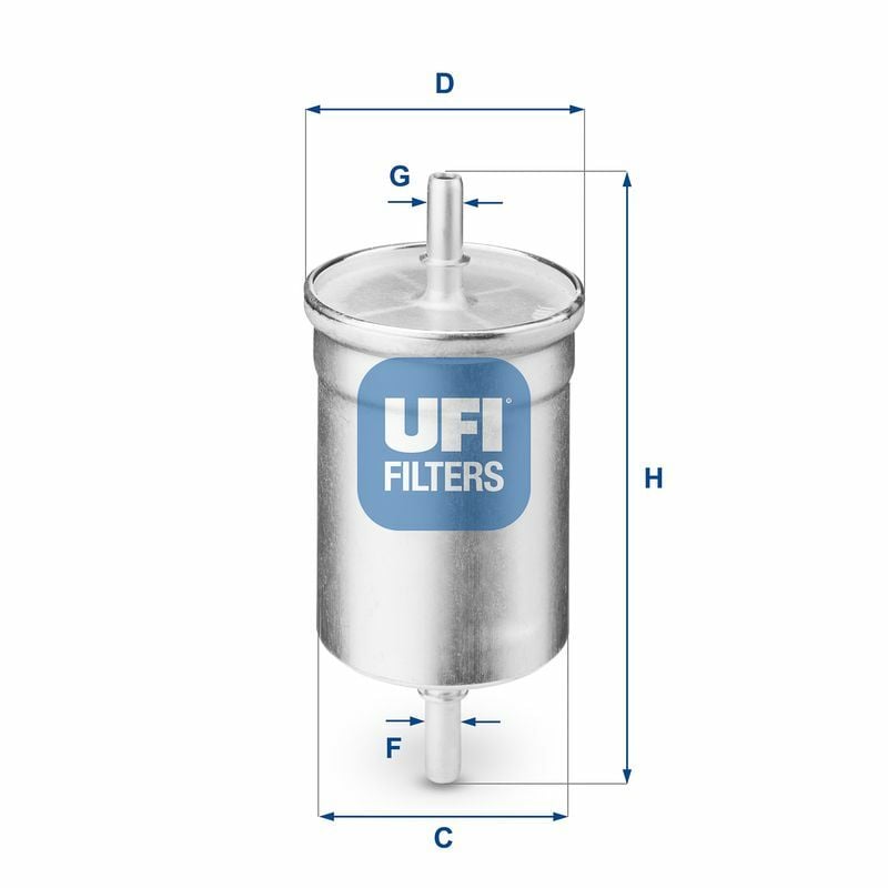 UFI 31.710.00 | Benzin Filtresi Clio.I.II-Mgn.I.II-Lgn.I.II-Logan (Demir)