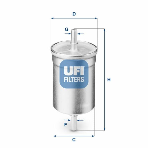 UFI 31.710.00 | Benzin Filtresi Clio.I.II-Mgn.I.II-Lgn.I.II-Logan (Demir)