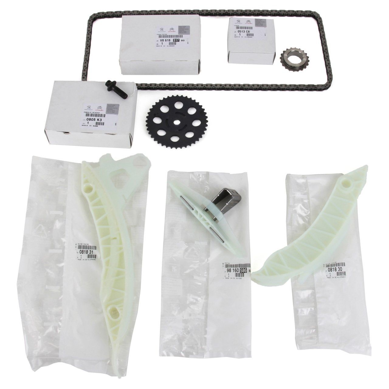 Peugeot 508 1.6 Benzinli Zincir Seti Komple Set 6 Parça Orijinal