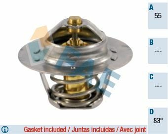 FAE 5205383 | Termostat P306 Gtı P306 P405 P406 P605 P806 Xantia Xm Xsara Zx 1.8 16V / 2.0 16V