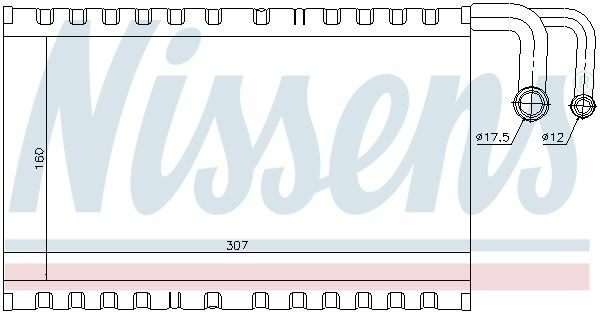 NISSENS 92235 | Evaporatör E-60 / 61 / 63 / 64 6411 6 921 070