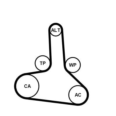 CONTINENTAL CTAM CT1245 | Triger Kayışı Opel Astra K 1.2 Turbo